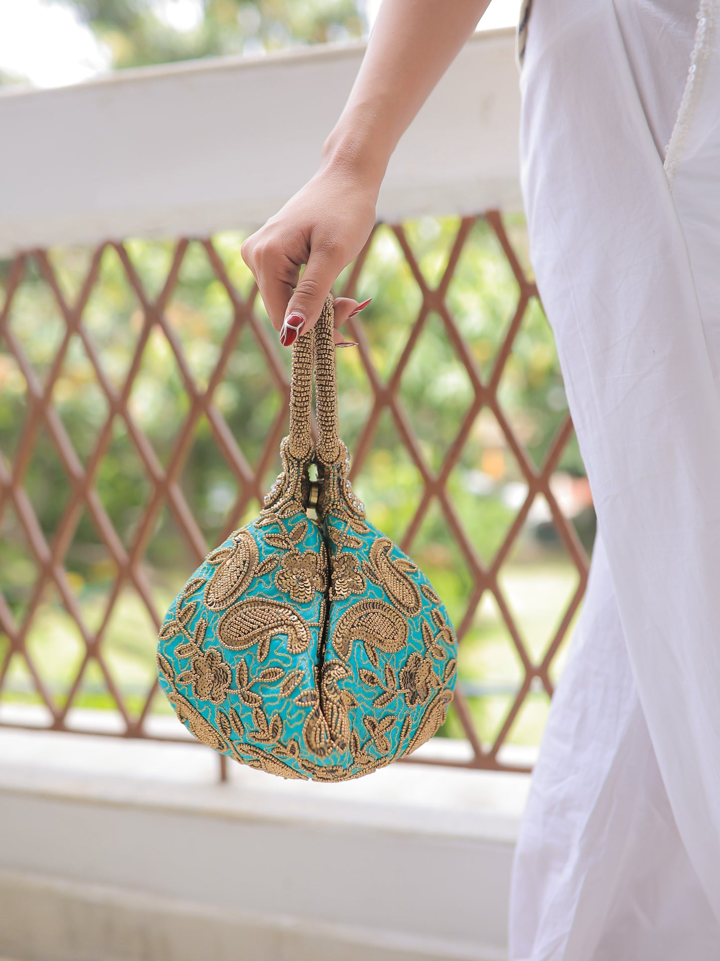 Mehfil Teal Potli