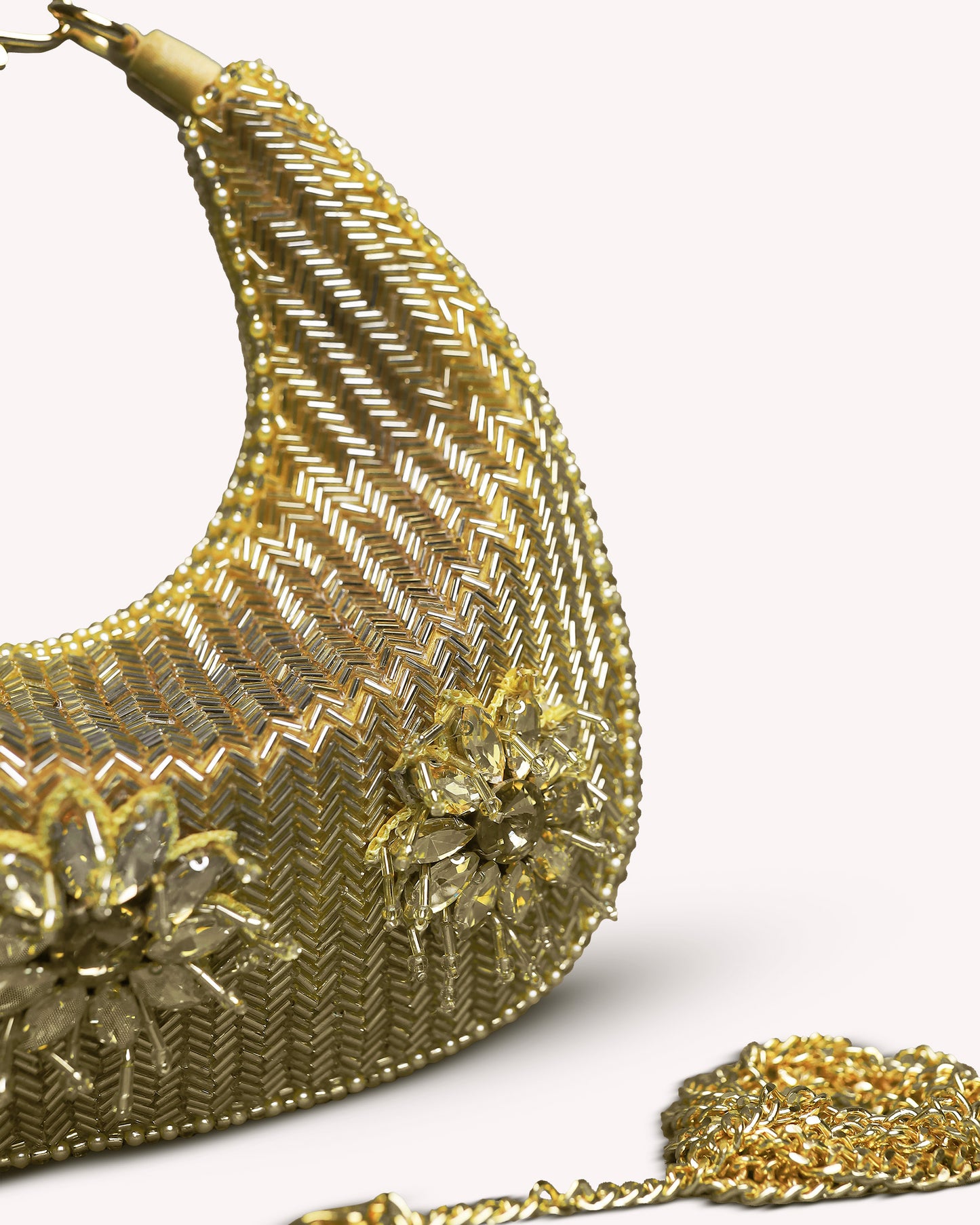 Gold Half Moon Bag