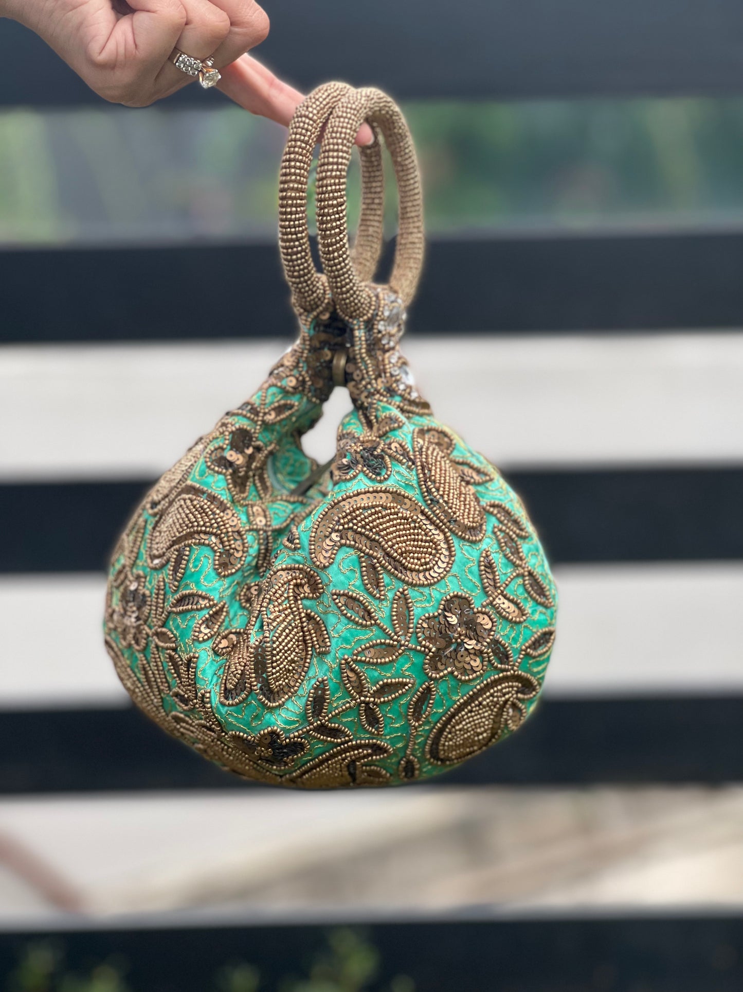 Mehfil Teal Potli