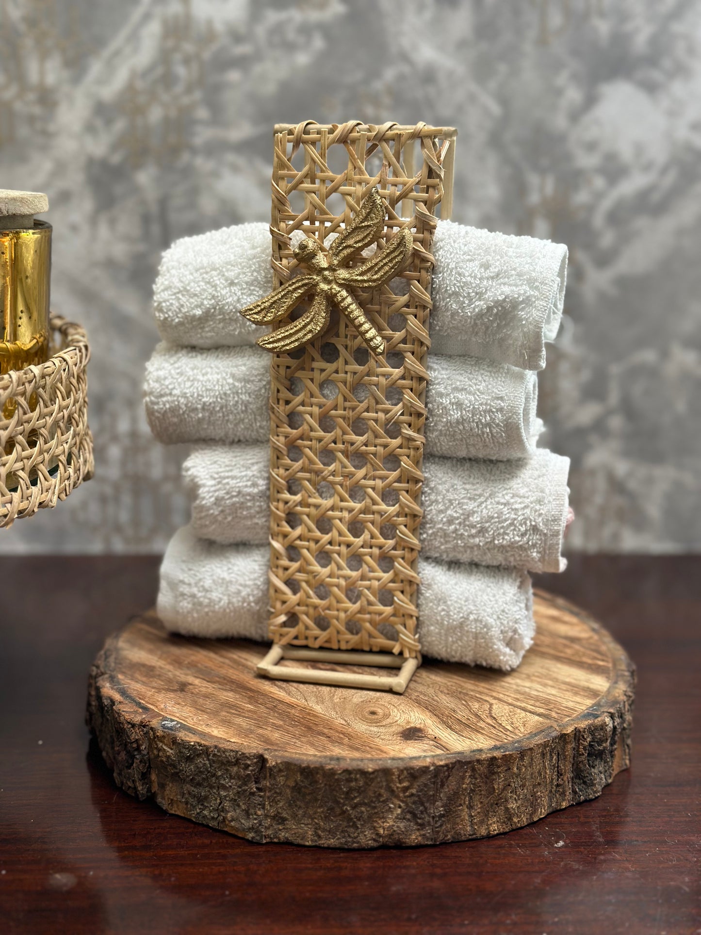 Rattan Towel Holder