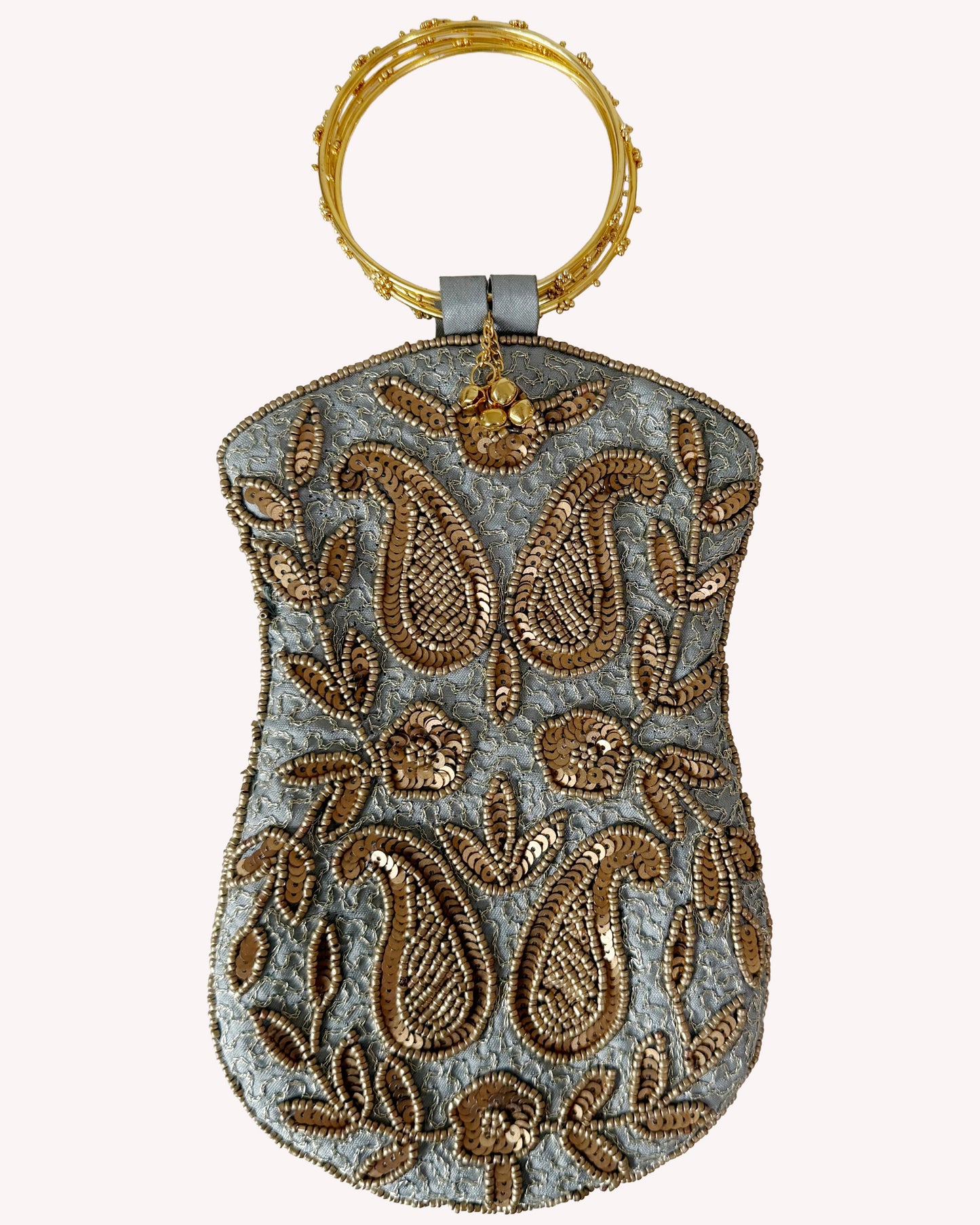 Grey Copper Paisley
