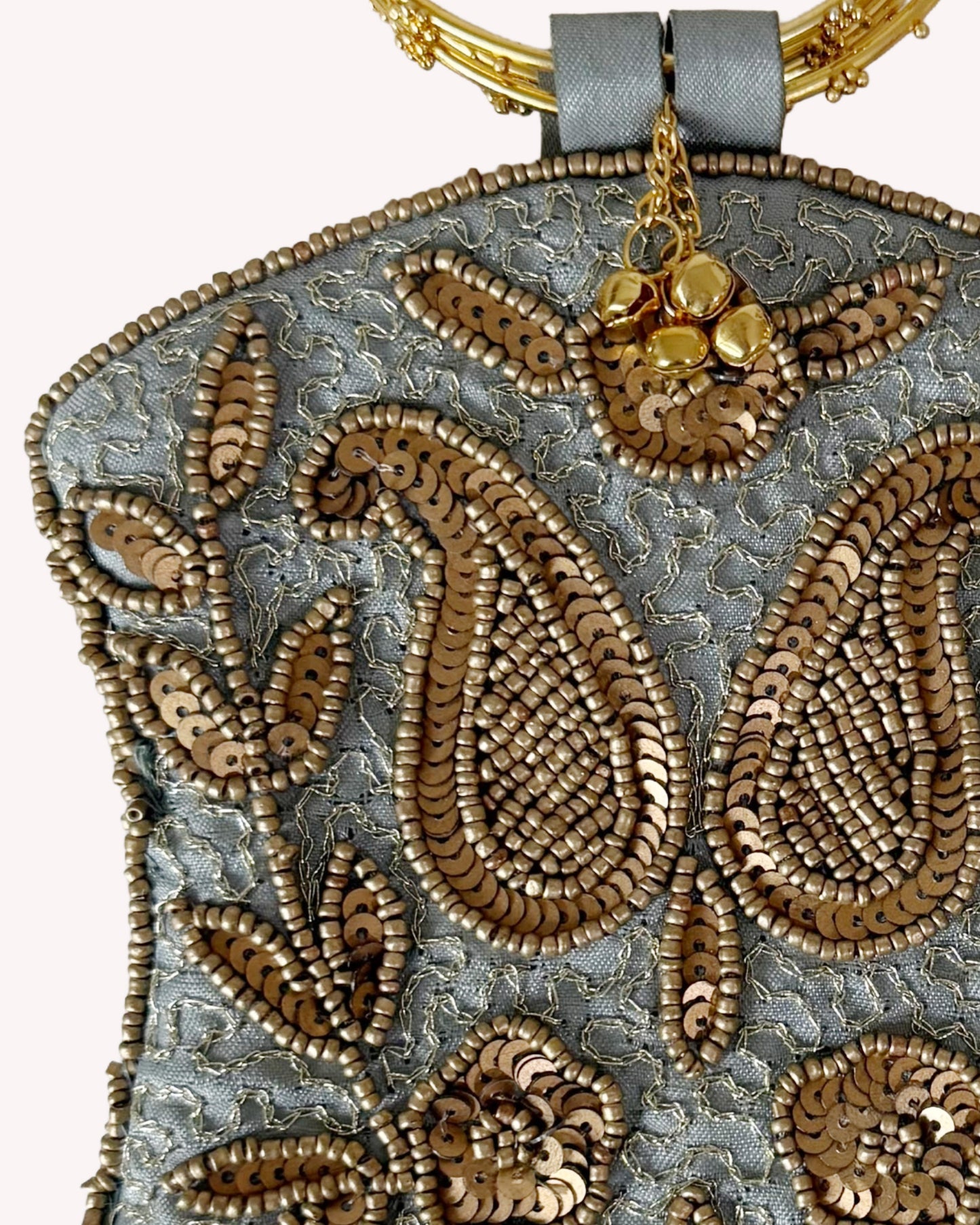 Grey Copper Paisley