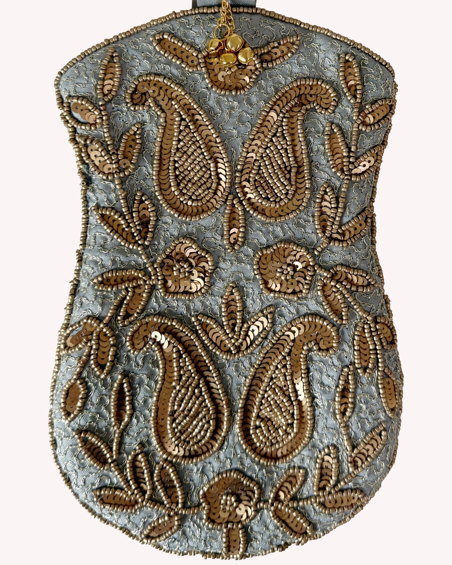 Grey Copper Paisley