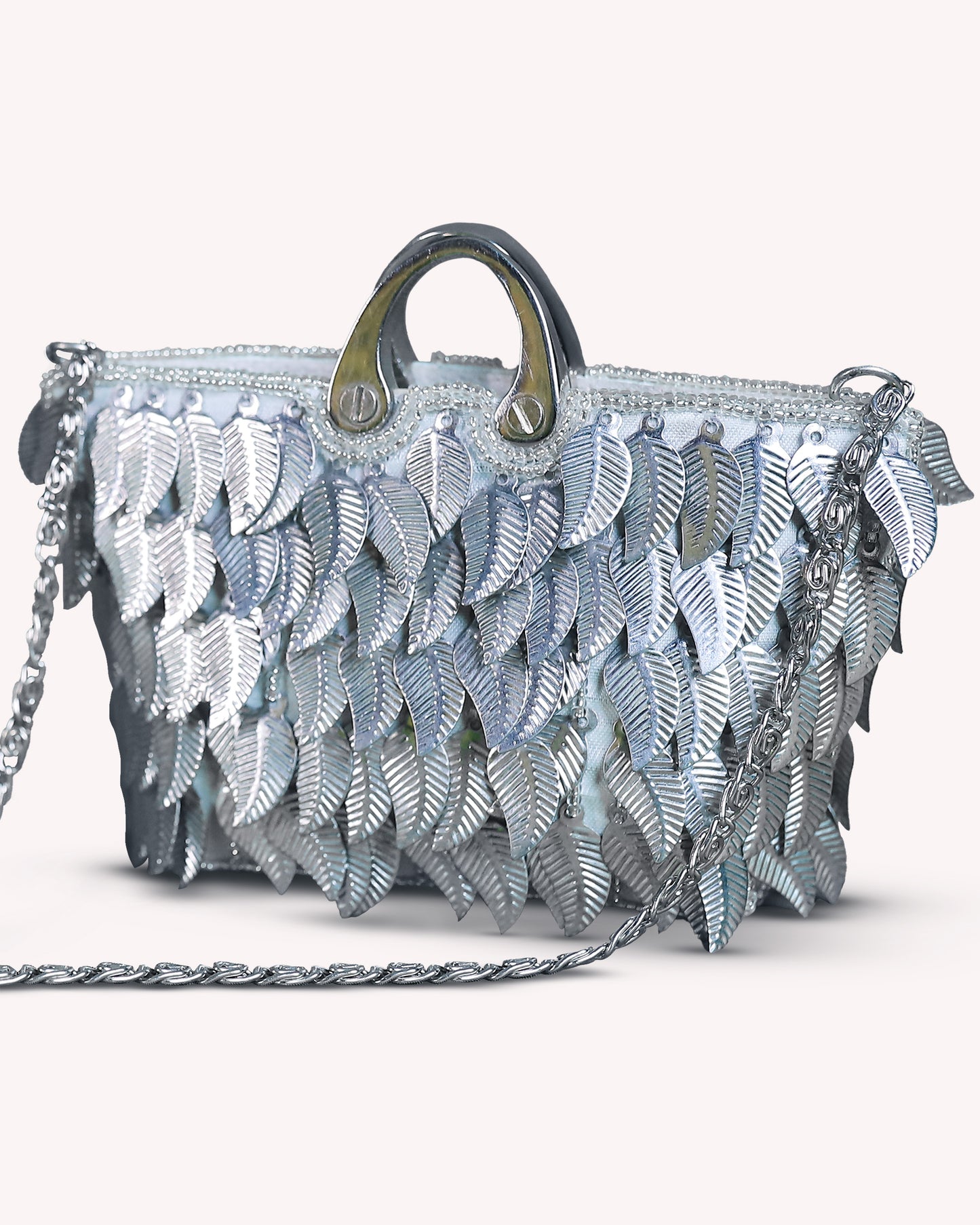 Silversheen Leaf Pouch