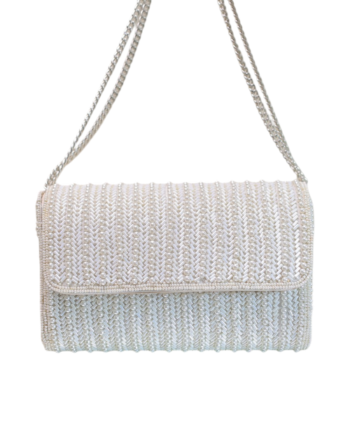 Bunai Clutch — Ivory