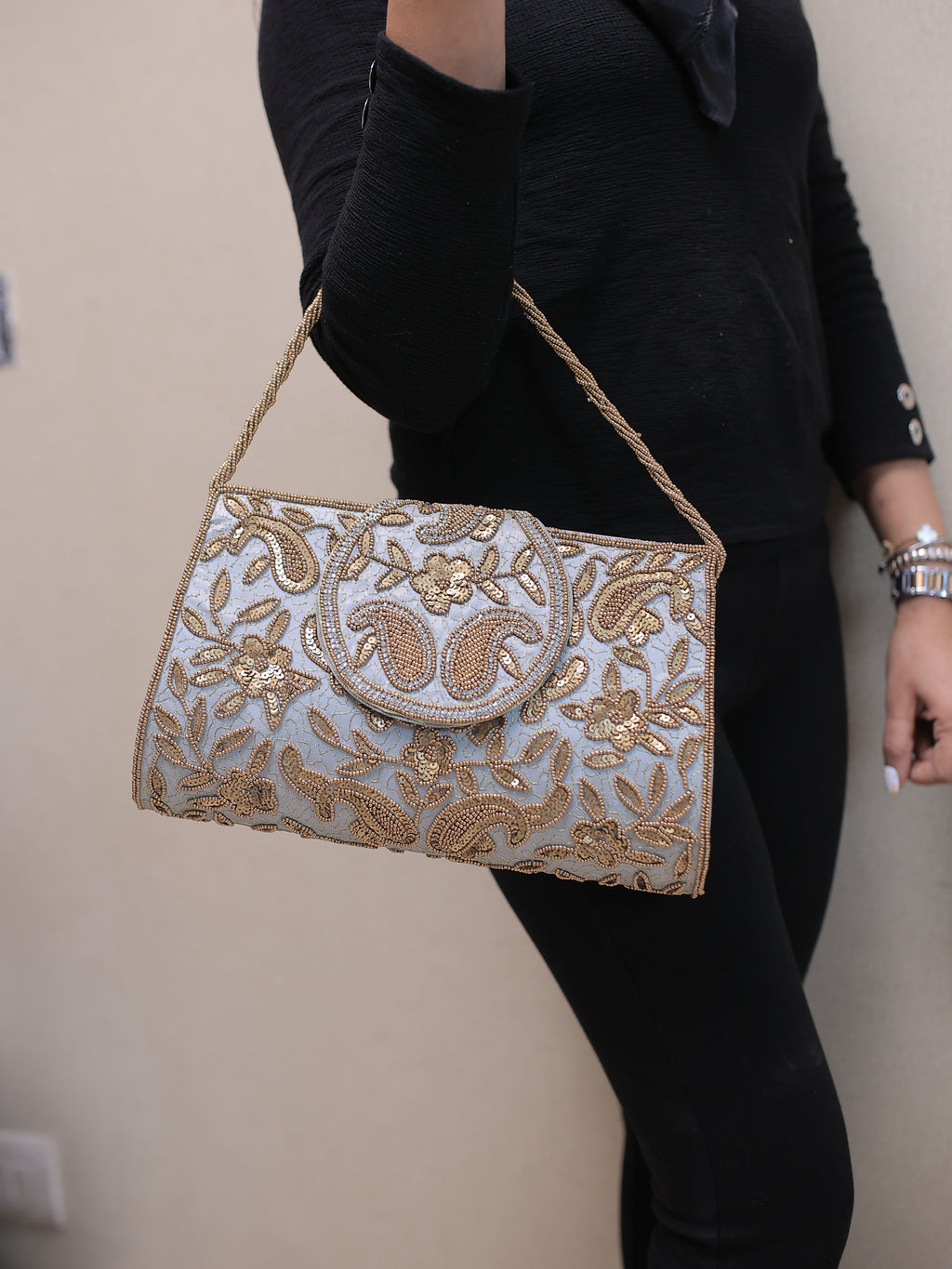Paisley Drift (Grey Large)