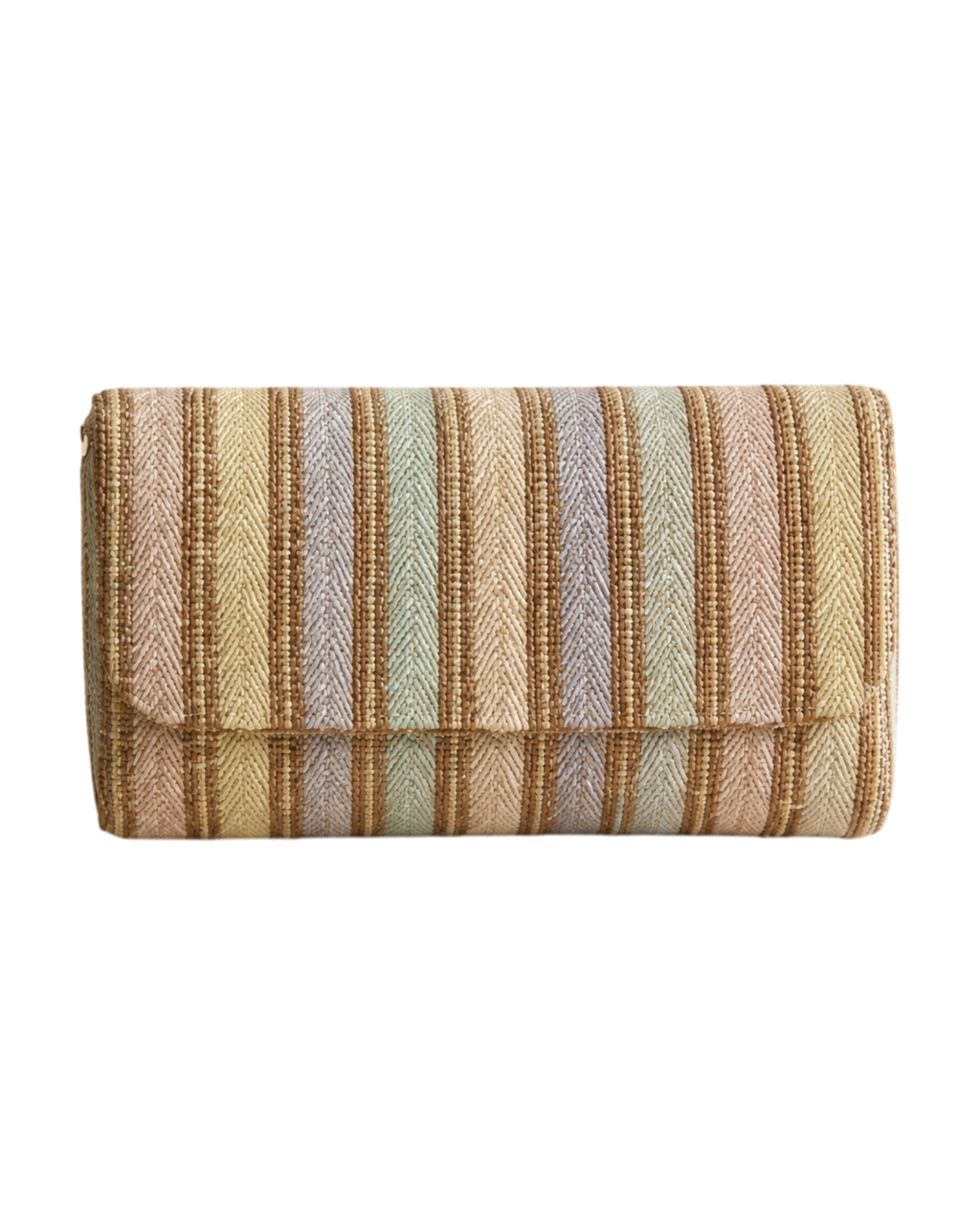The Pastel Stripe Clutch