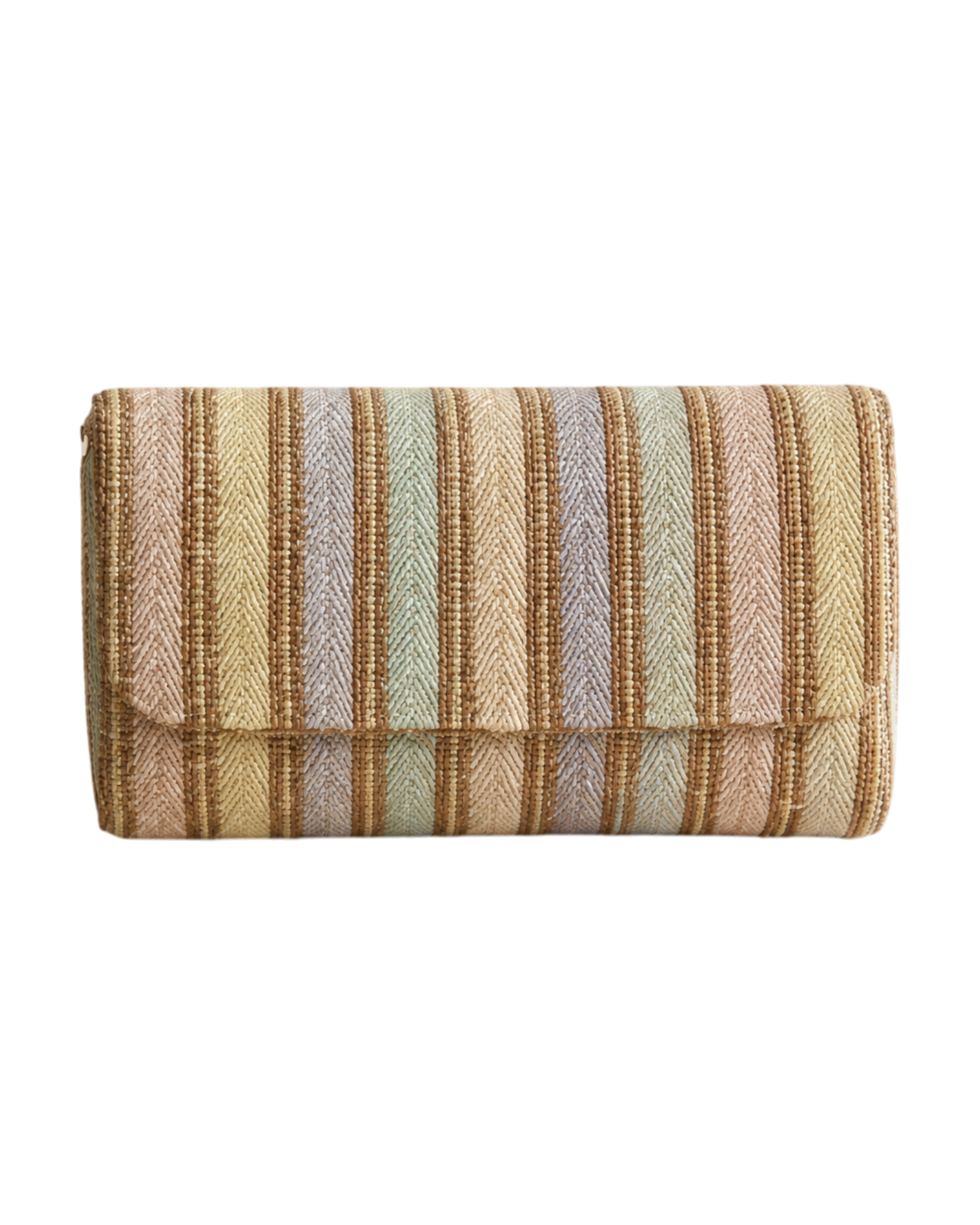 The Pastel Stripe Clutch