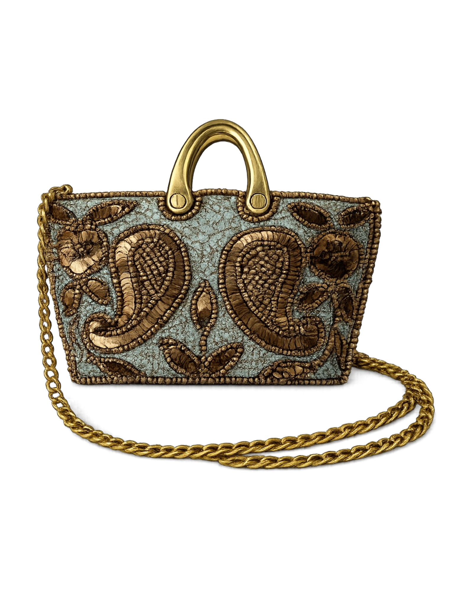 Light Blue Paisley Petite