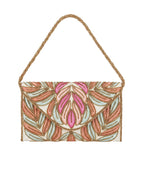 Copper Feather Clutch