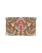 Copper Feather Clutch