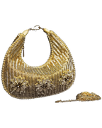 Gold Half Moon Bag