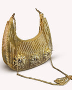 Gold Half Moon Bag