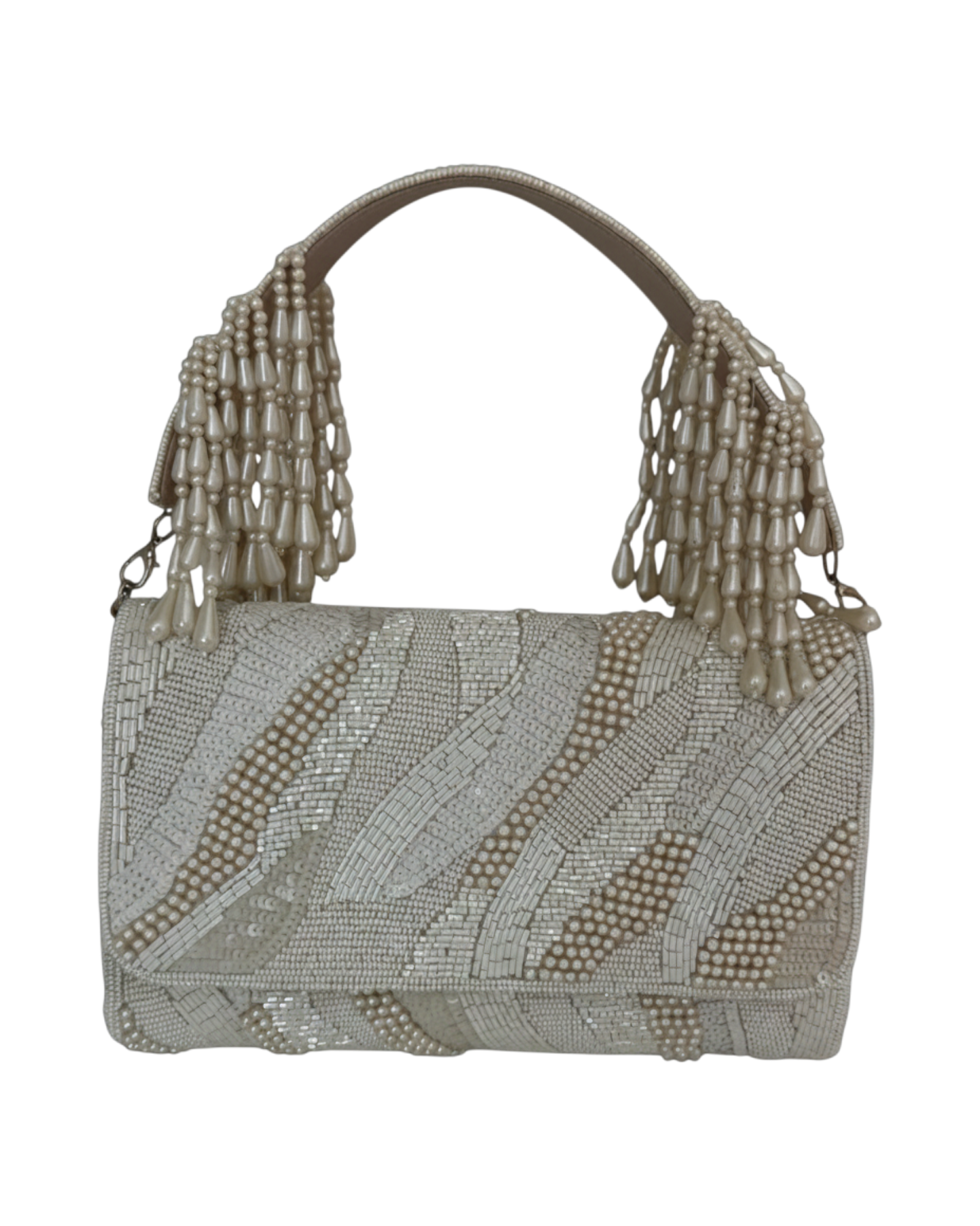 The Ivory Tassel Clutch