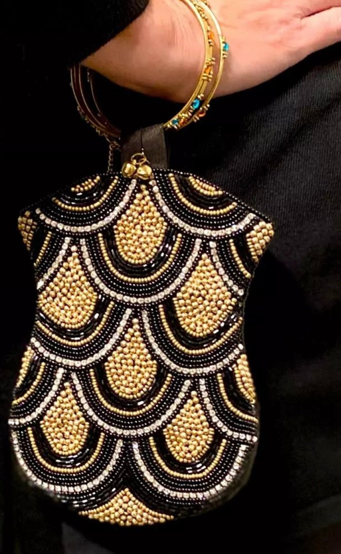 Black and Gold Fish Scale