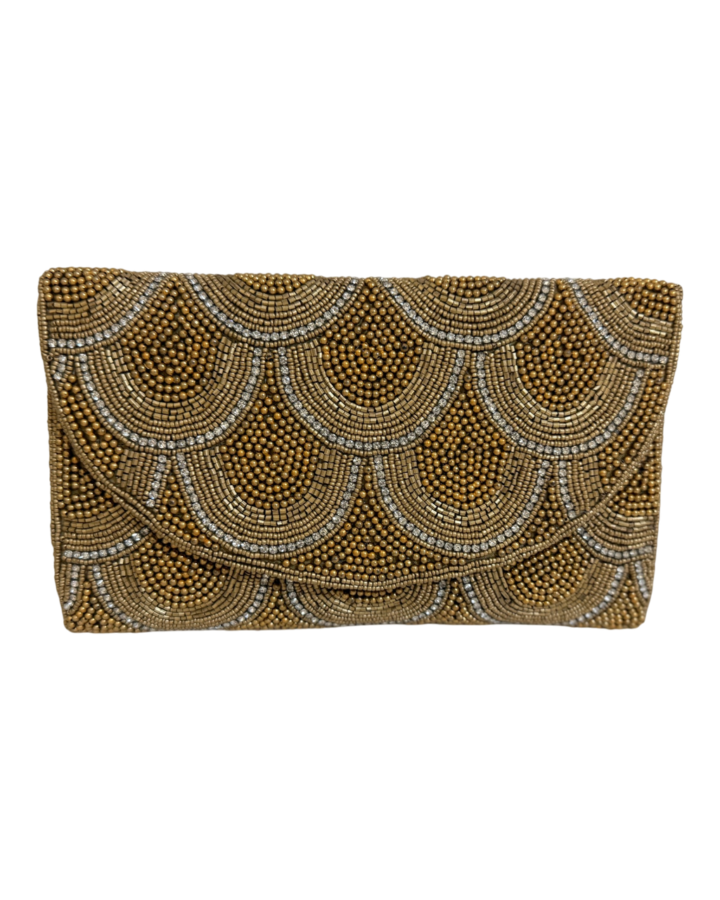 The Gold Scallop Clutch