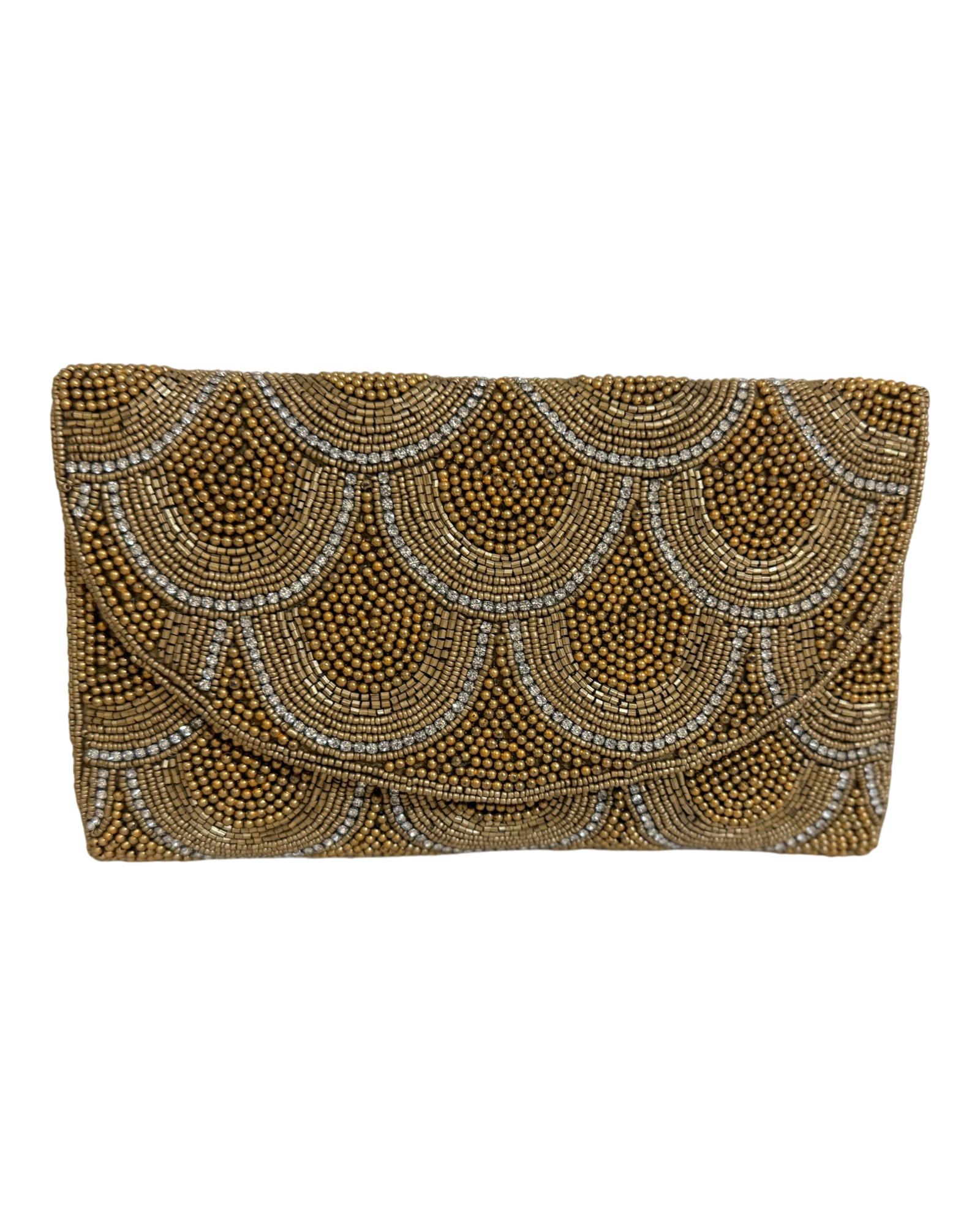 The Gold Scallop Clutch