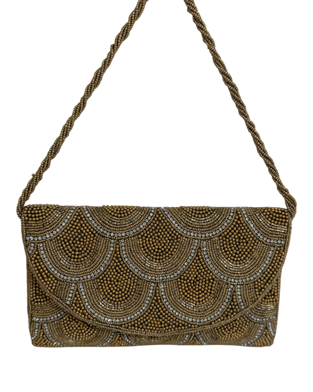 The Gold Scallop Clutch