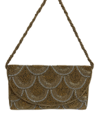 The Gold Scallop Clutch