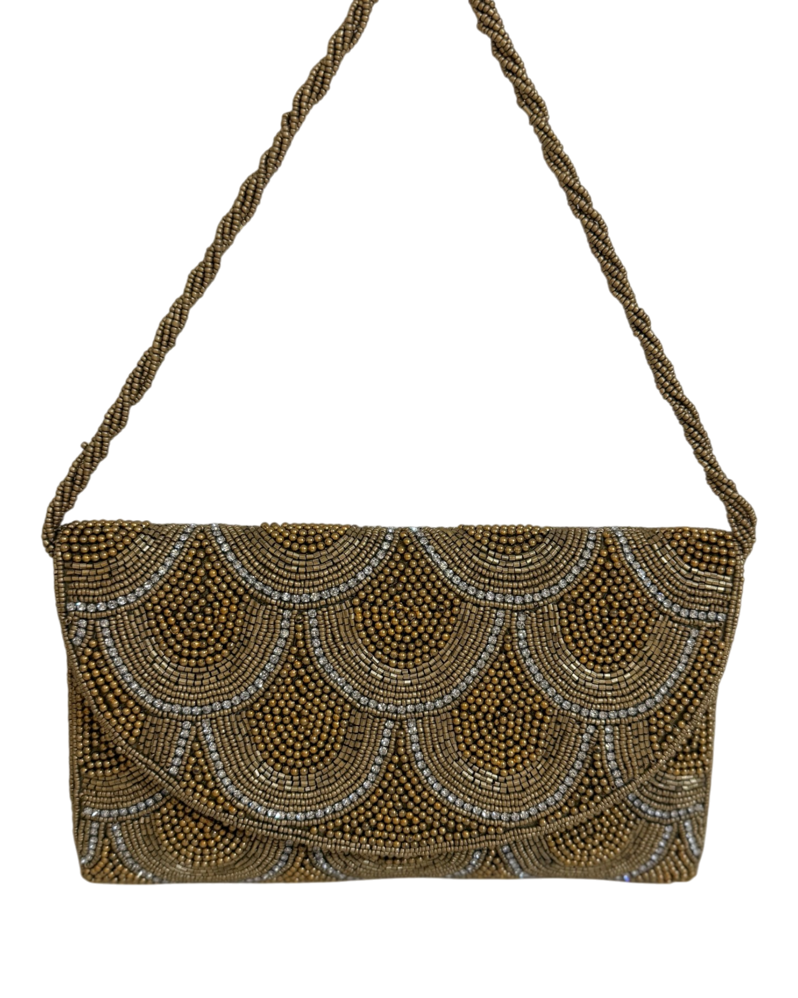 The Gold Scallop Clutch
