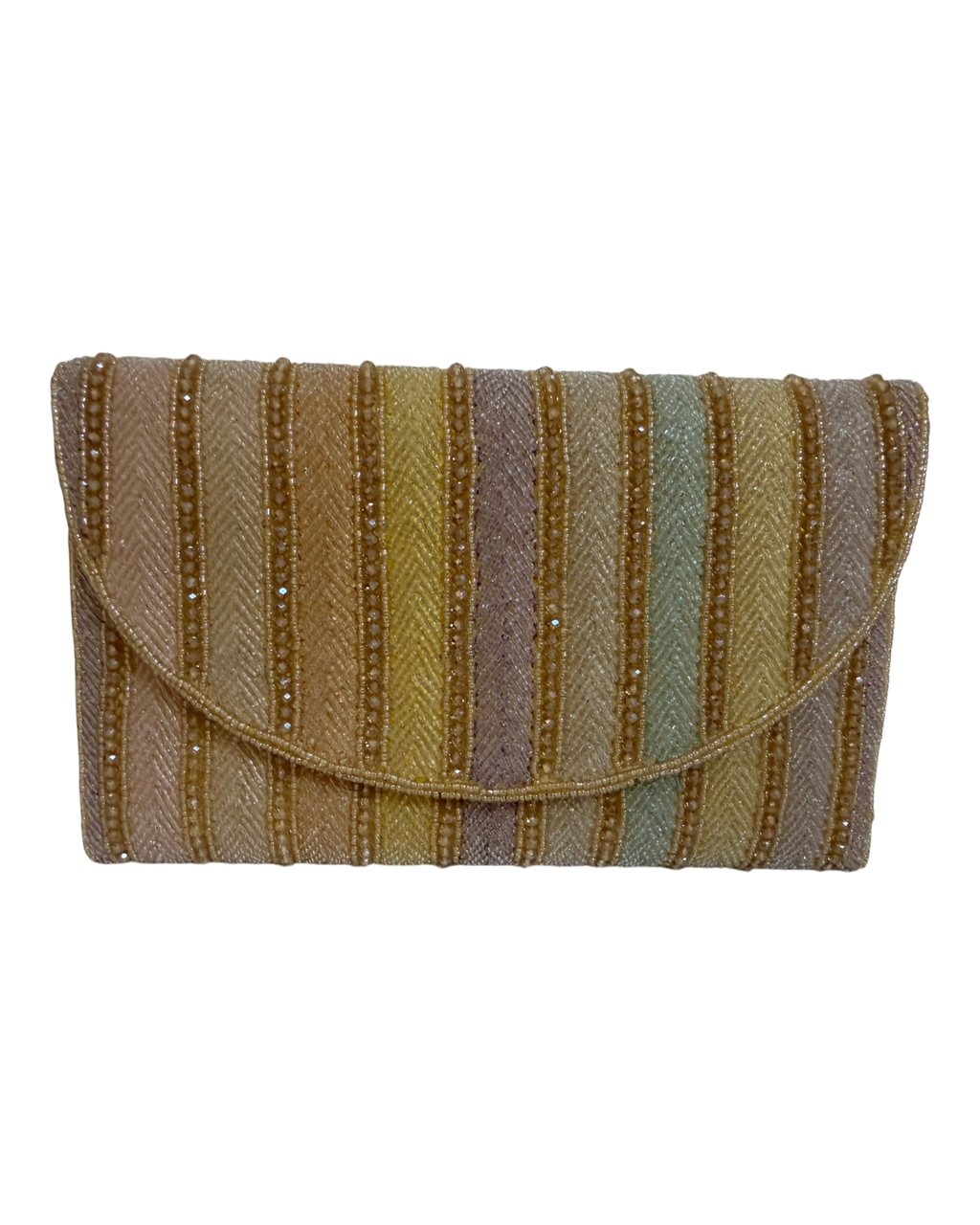 The Sunset Stripe Clutch