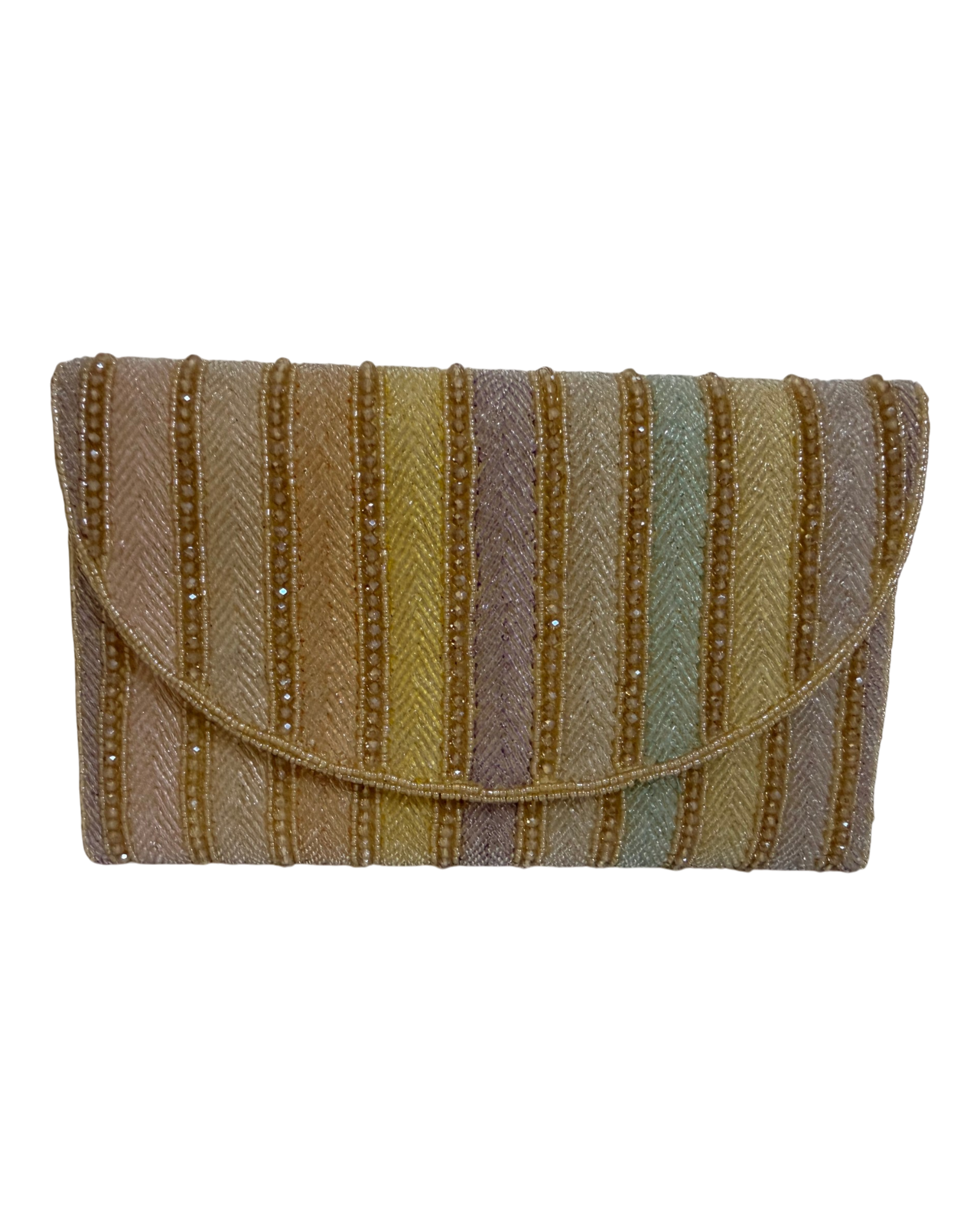 The Sunset Stripe Clutch