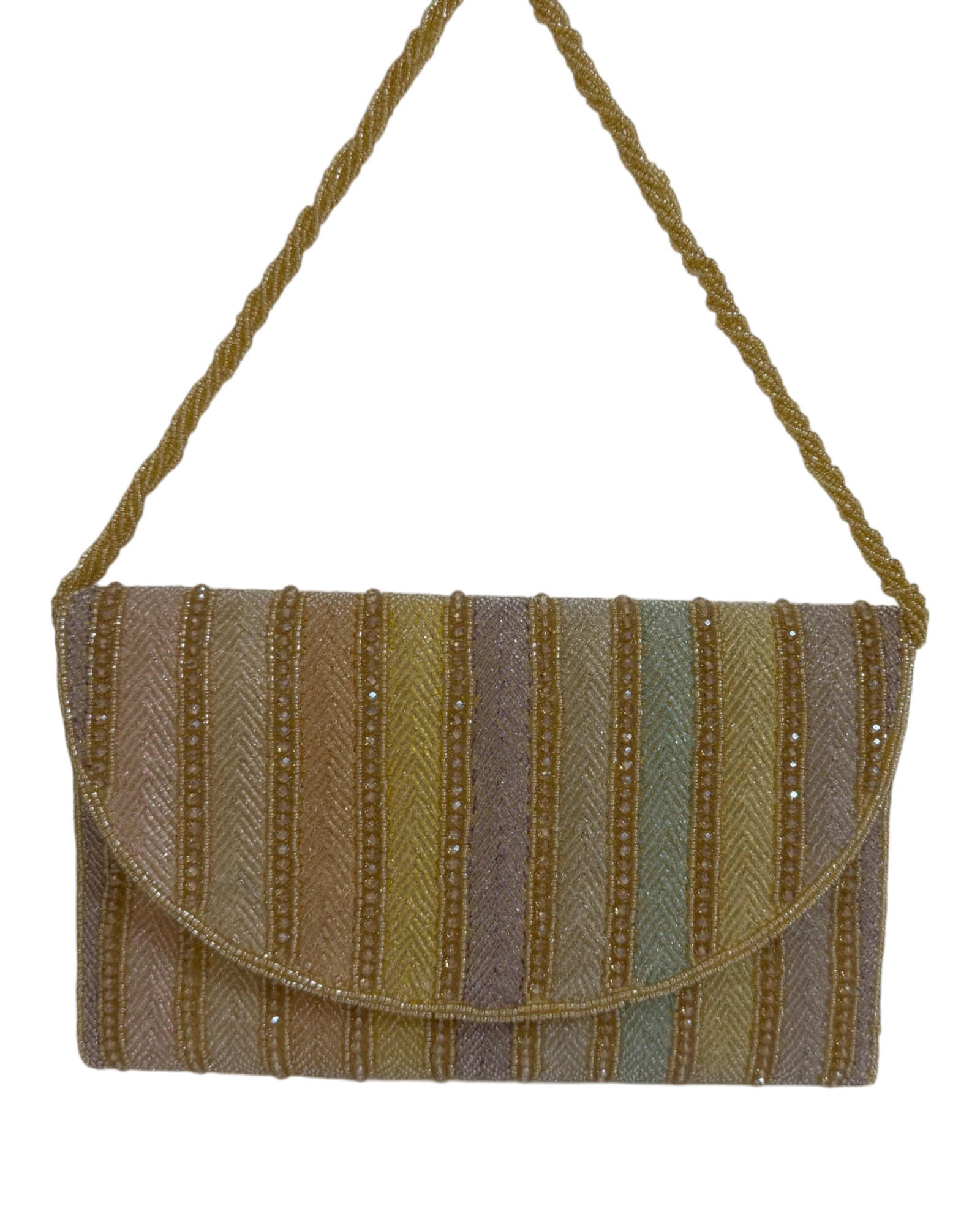 The Sunset Stripe Clutch