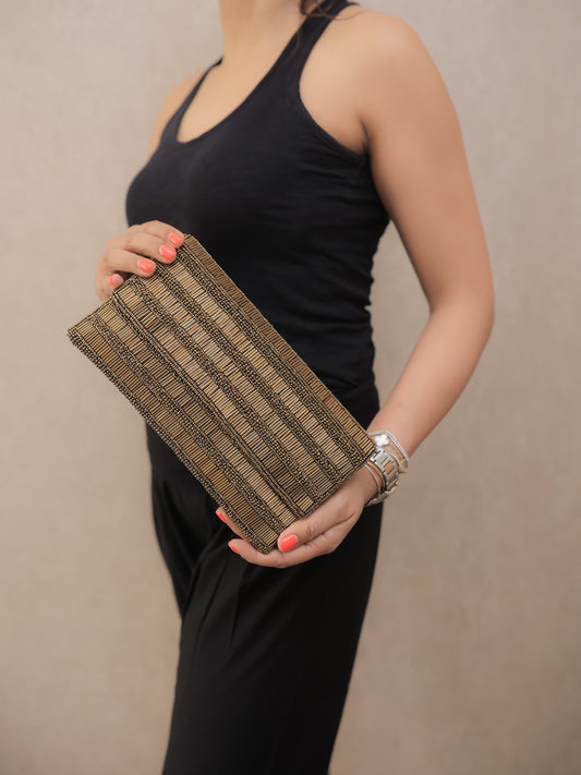 Metallic Copper Flat Clutch