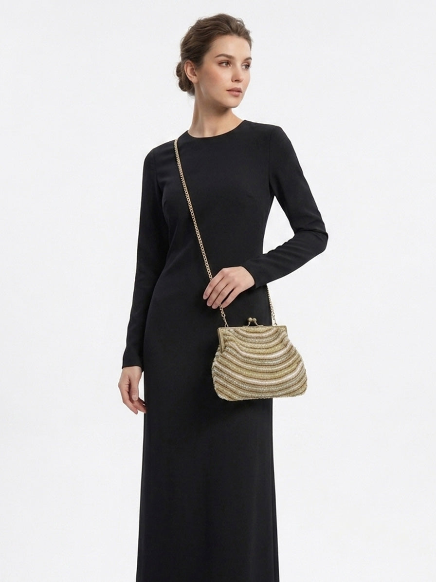 Moonstone Ruche Bag