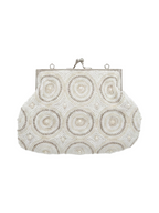 Pearl Rosette Clutch
