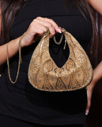 Solara Beaded Crescent Bag