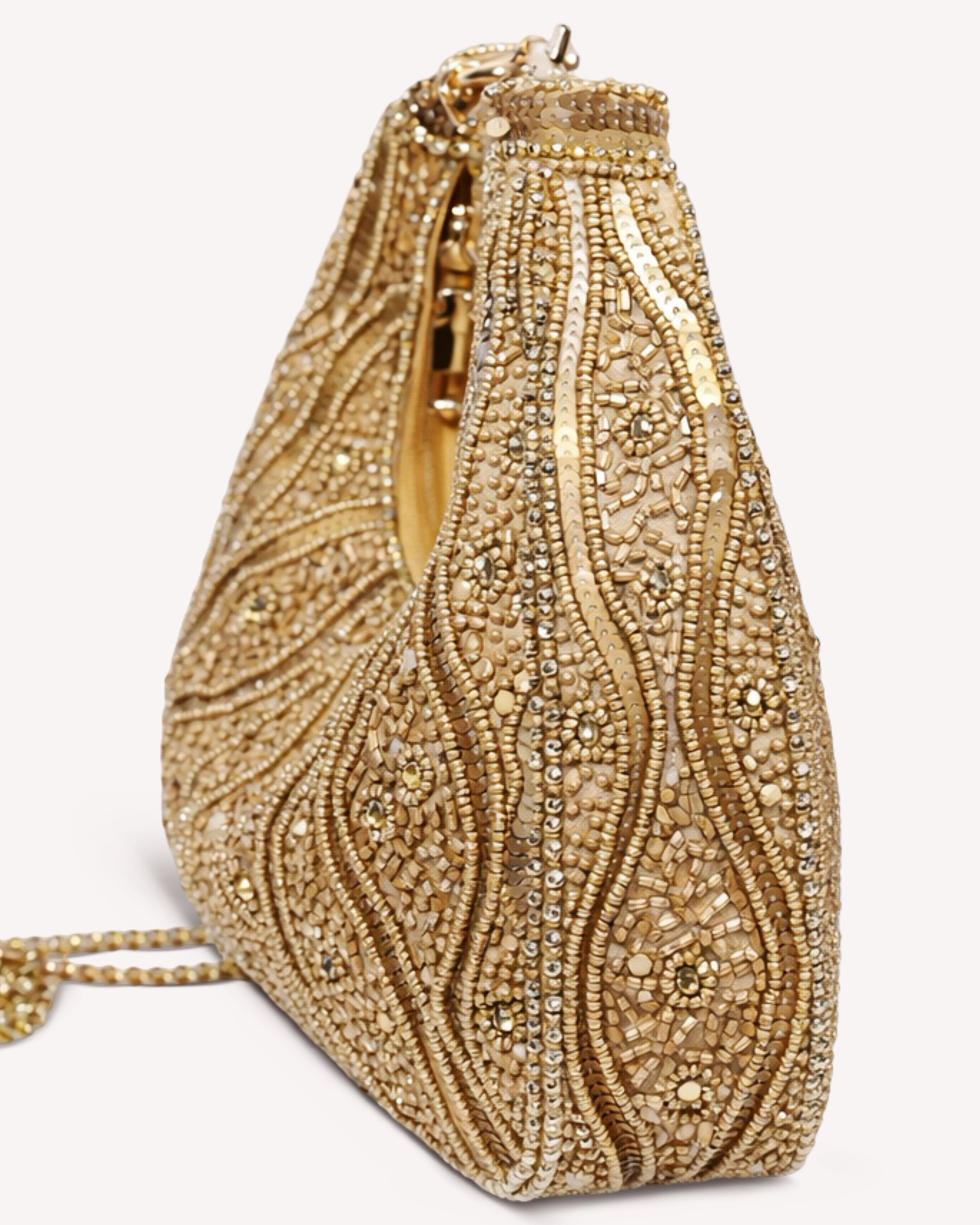 Solara Beaded Crescent Bag