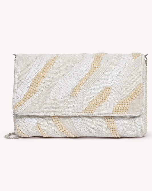 The Ivory Tassel Clutch