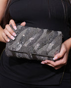 Midnight Wave Tassel Clutch