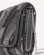 Midnight Wave Tassel Clutch