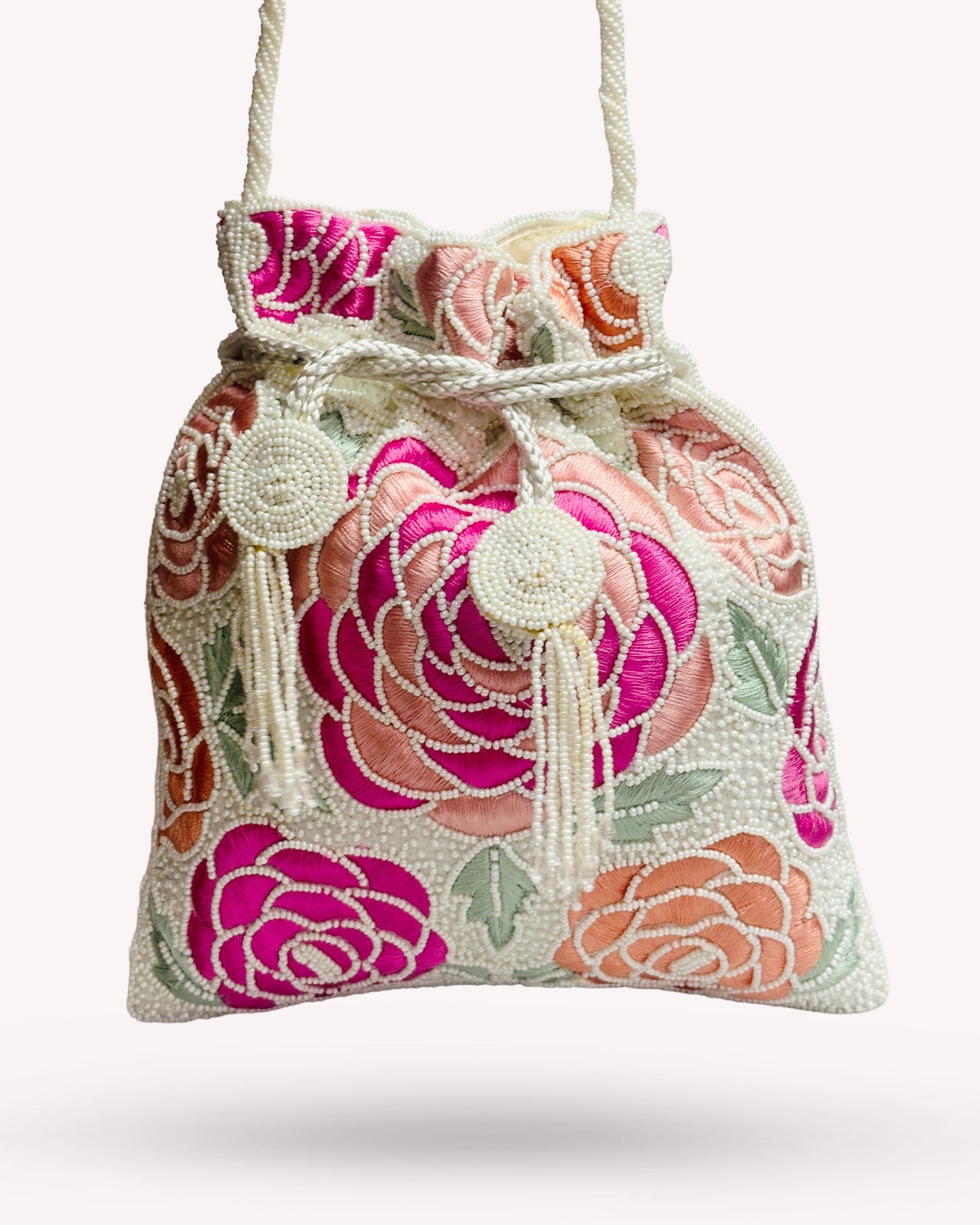 Blossom Garden Beaded Pouch