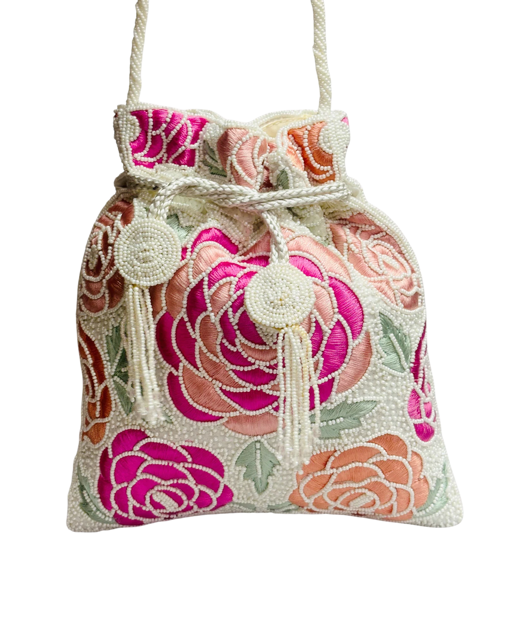 Blossom Garden Beaded Pouch