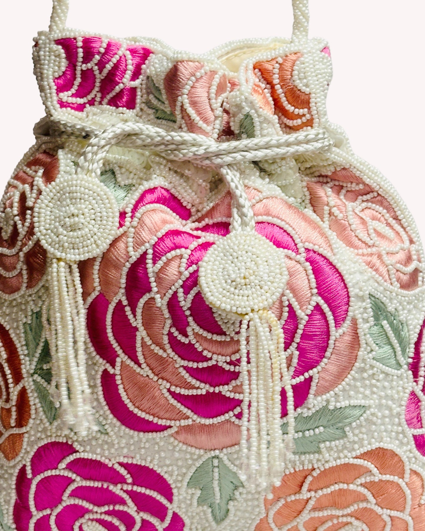 Blossom Garden Beaded Pouch