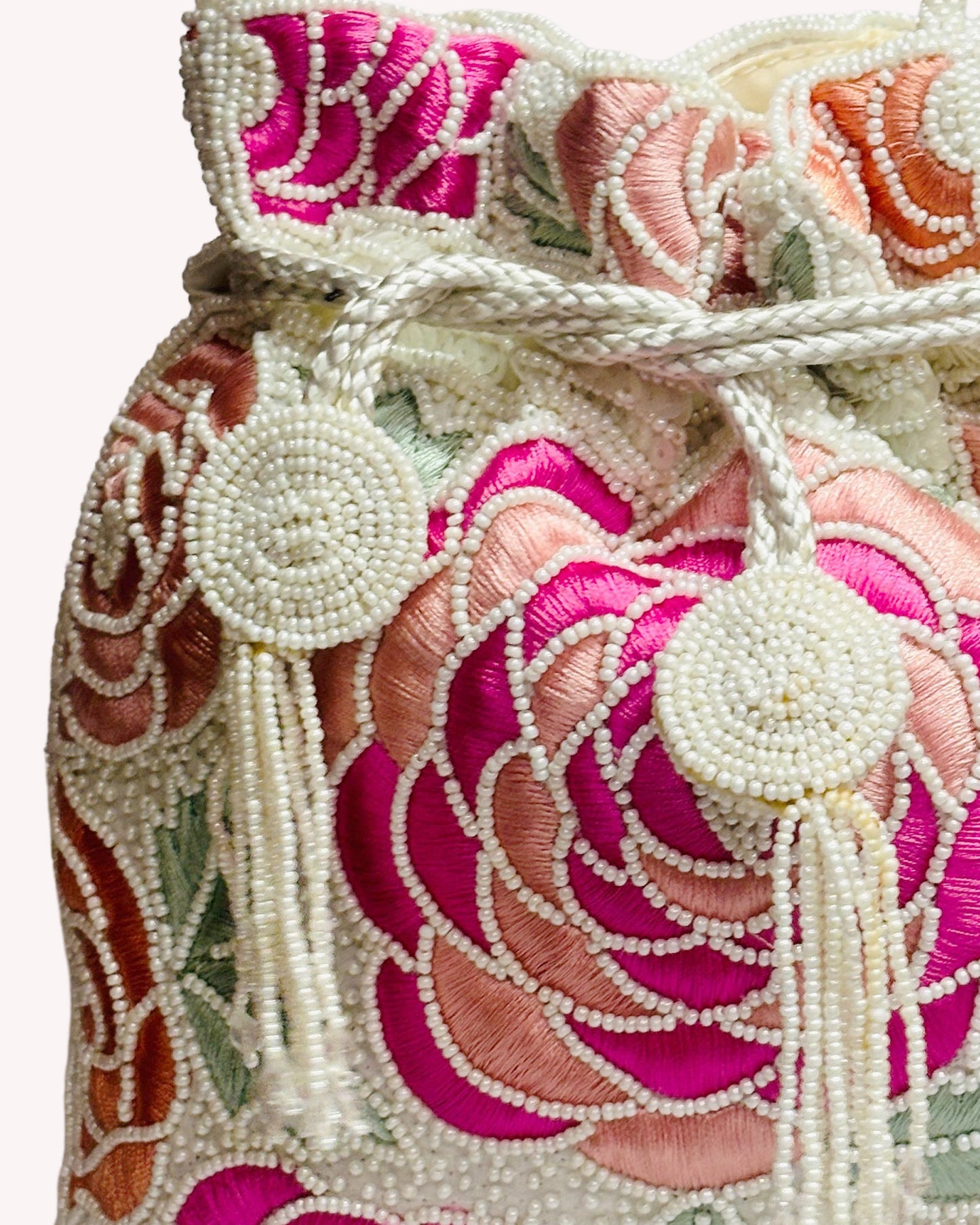 Blossom Garden Beaded Pouch