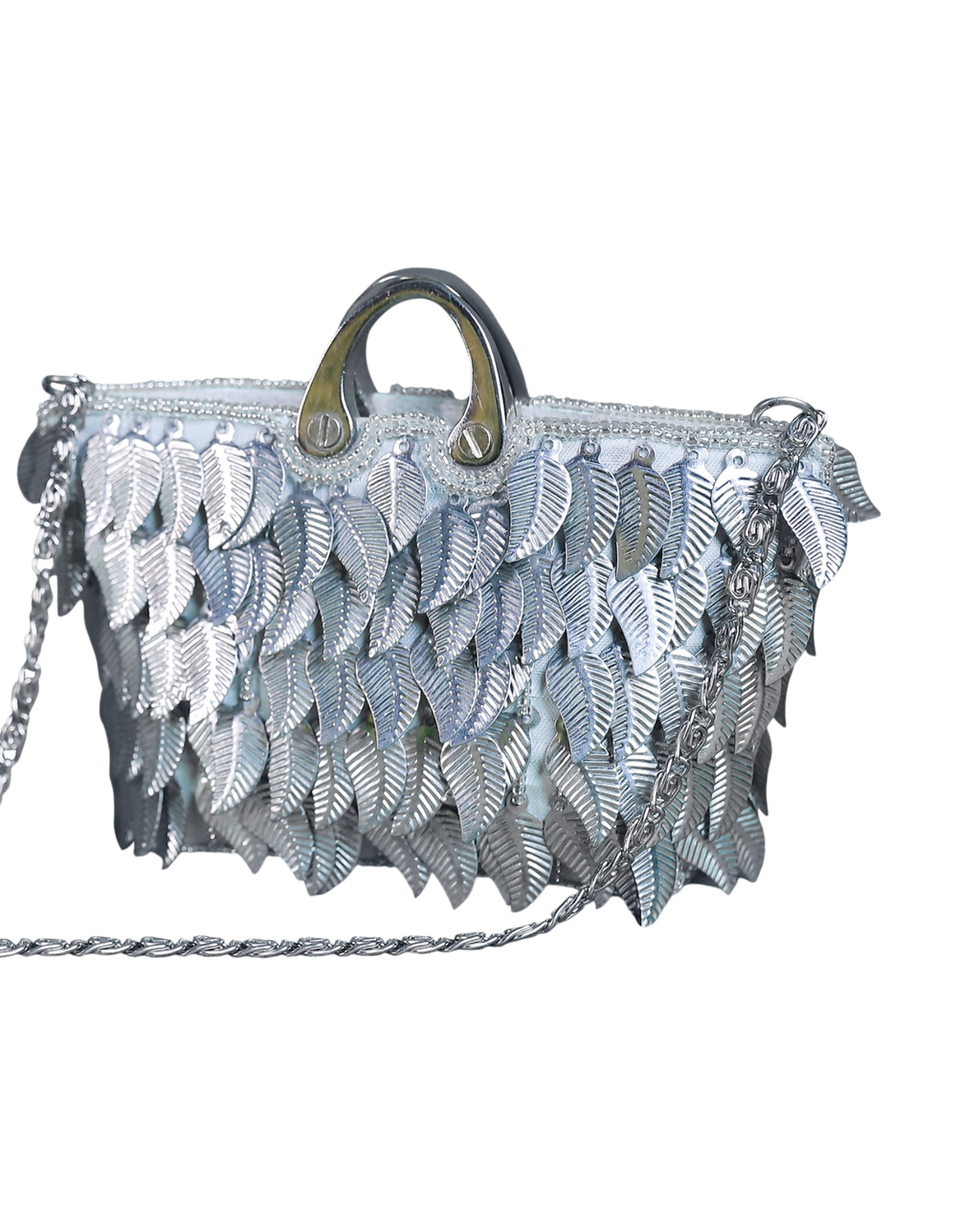 Silversheen Leaf Pouch