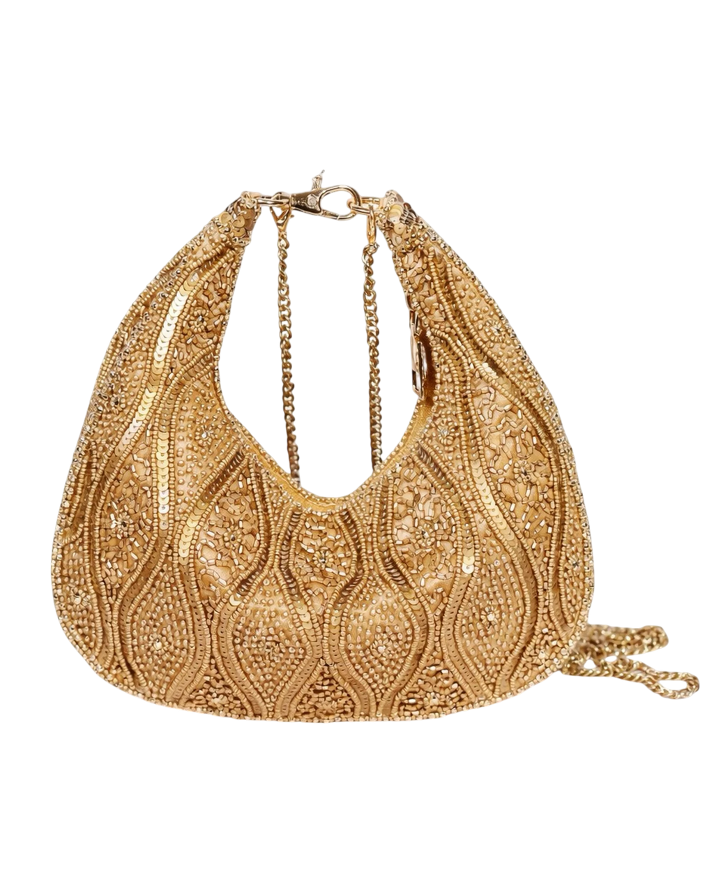Solara Beaded Crescent Bag