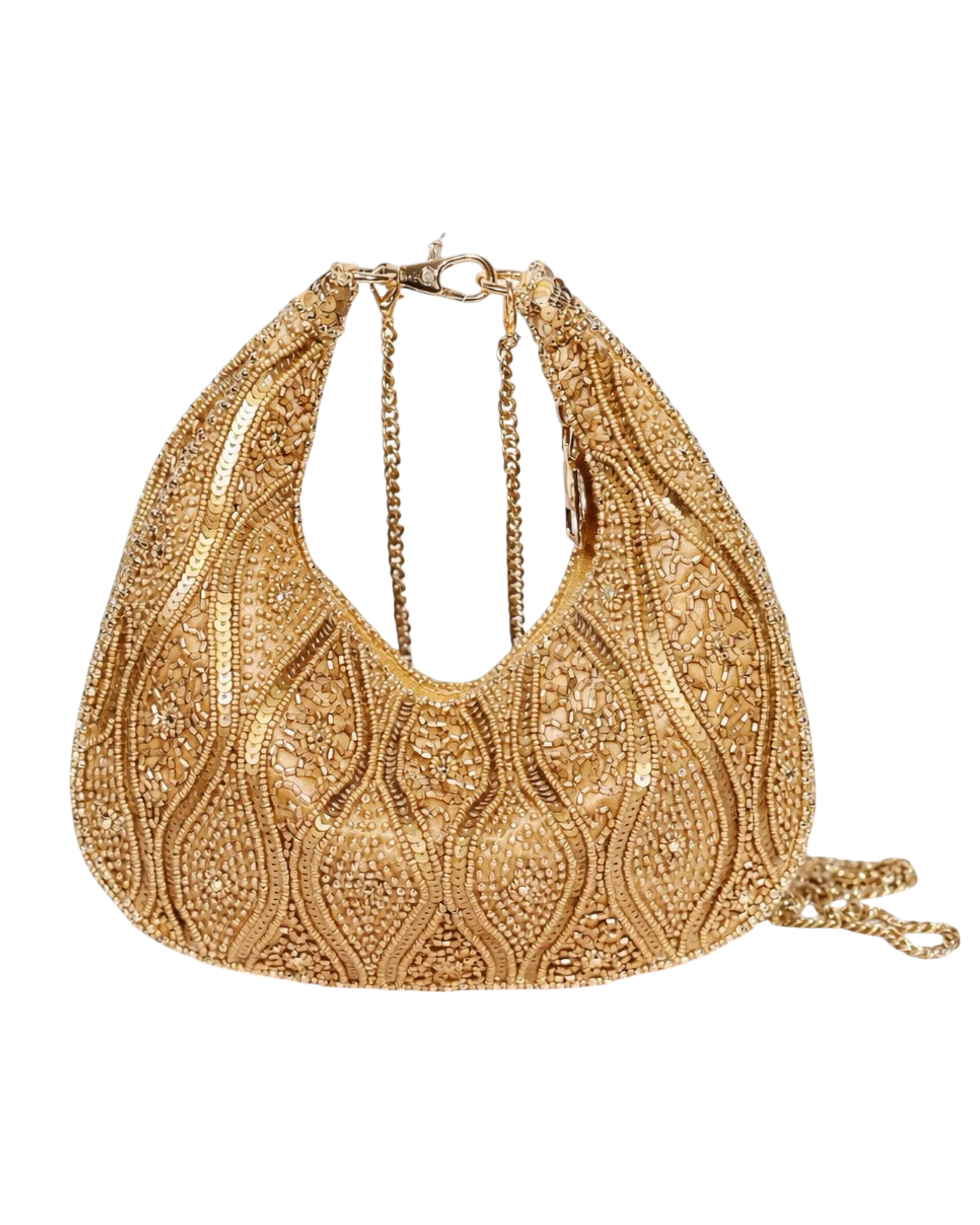 Solara Beaded Crescent Bag