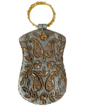Grey Copper Paisley