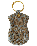 Grey Copper Paisley