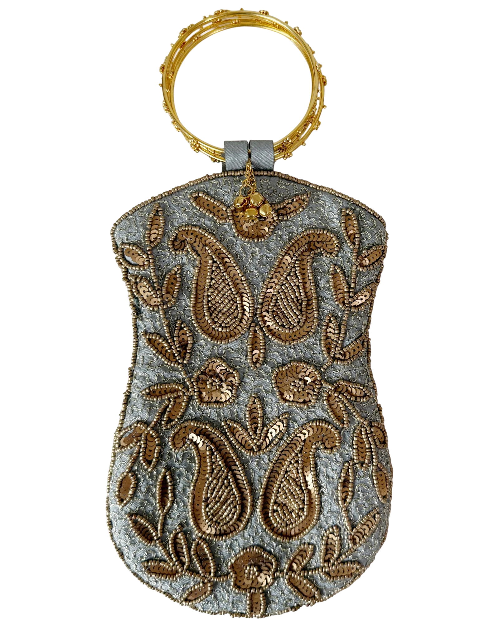 Grey Copper Paisley